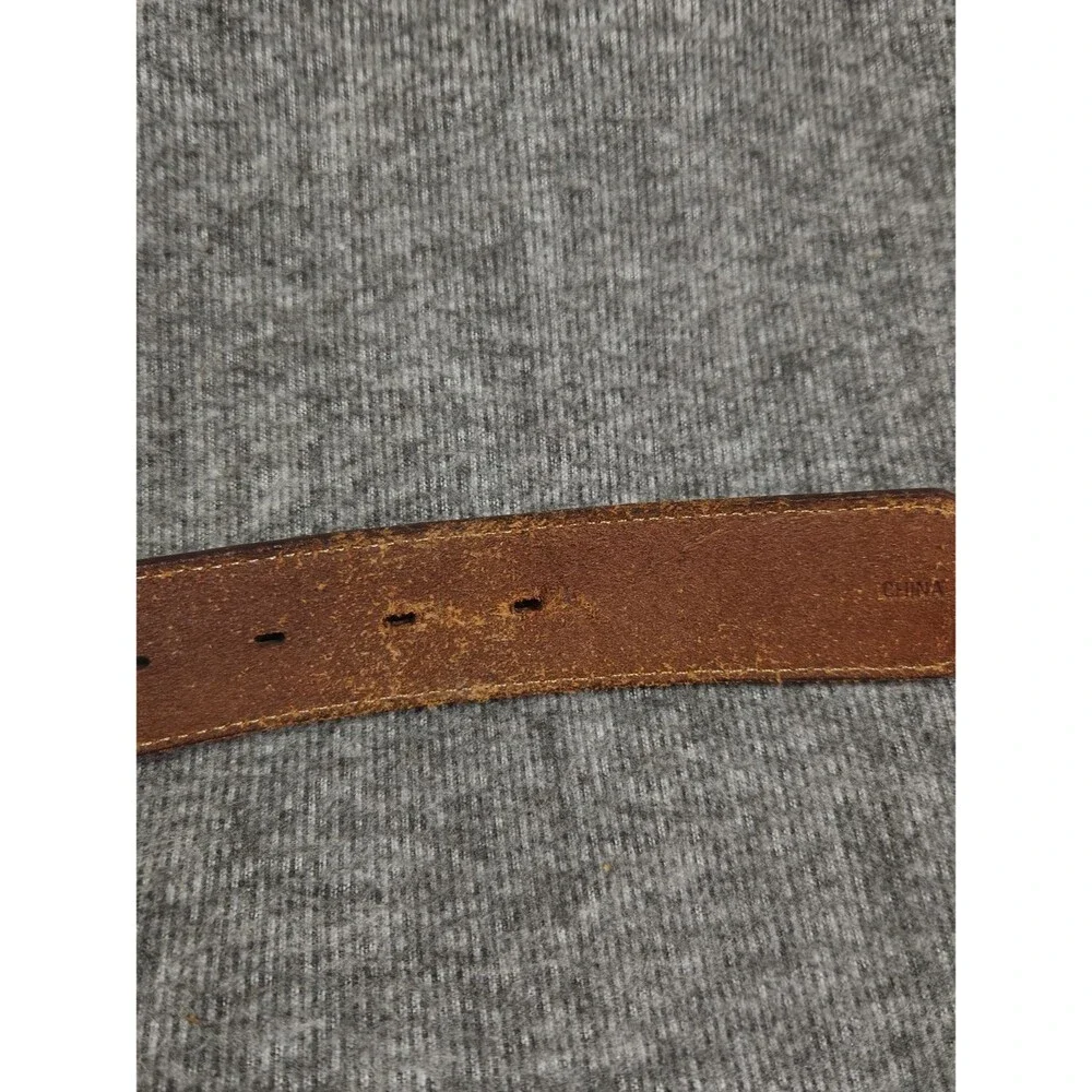 Tony Lama Hand-Tooled Brown Or Black Leather Men’s Belt Silver Conchos Size 40
